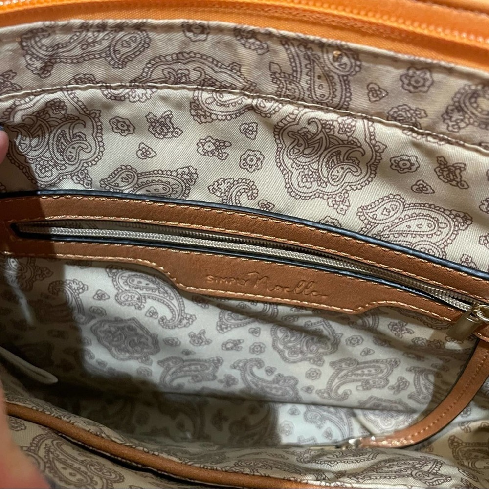 Simply Noelle Shoulder Bag Honey Orange New With Tags - Picture 8 of 11